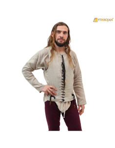Medieval sleeveless shirt in raw color
