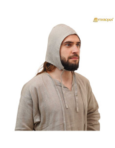 Medieval Crespina in Linen, Color Beige (13th-15th Century) 2