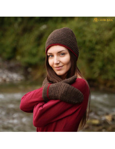 Viking and medieval wool mittens 2