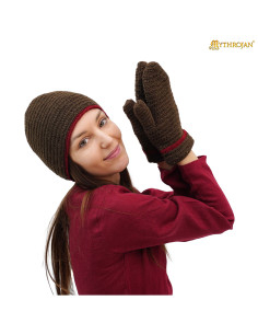 Viking and medieval wool mittens