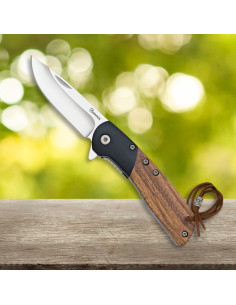 Albainox Knife, black zebra wood (16.20 cm)