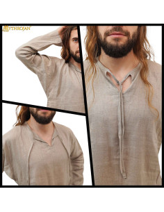 Medieval linen shirt for men 2
