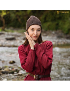 Viking Hat Birka in Brown Wool 2