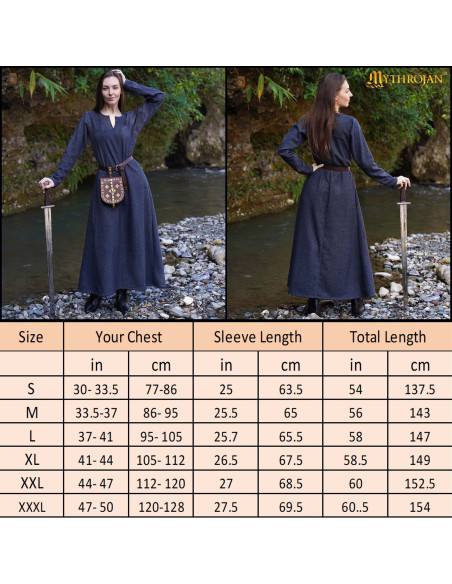 Viking Dress Astrid in Wool