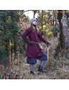 Viking Tunic Erik in burgundy wool