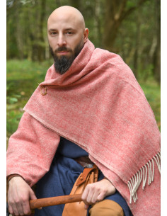 Medieval-style herringbone wool shawl, various colors 2