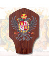 Sword hanging board Toledo coat of arms (24.5 x 37 cms.)