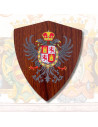 Board for hanging daggers shield of Toledo (11x13 cms.)
