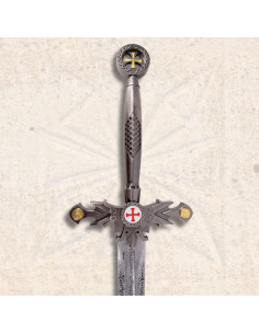 Templar Sword with Wall Mount (117 cm.) 2