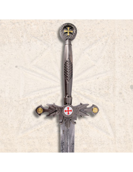 Templar Sword with Wall Mount (117 cm.) Templar Sword with Wall Mount (117 cm.)