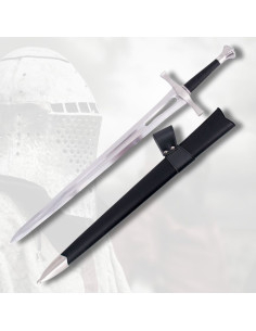 Functional medieval sword with scabbard (89 cm.)