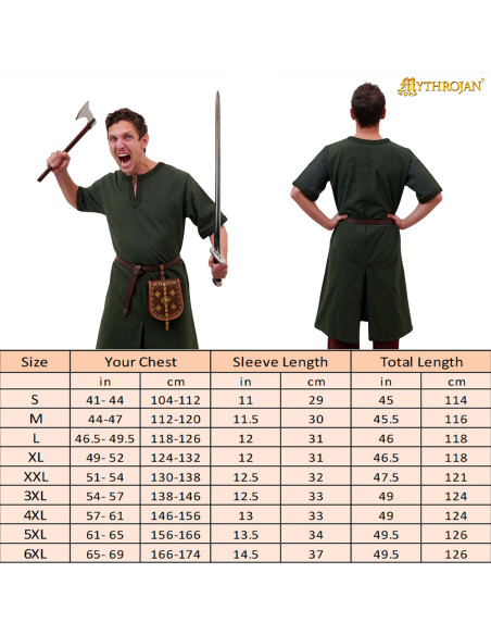 Medieval tunic in cotton for men...