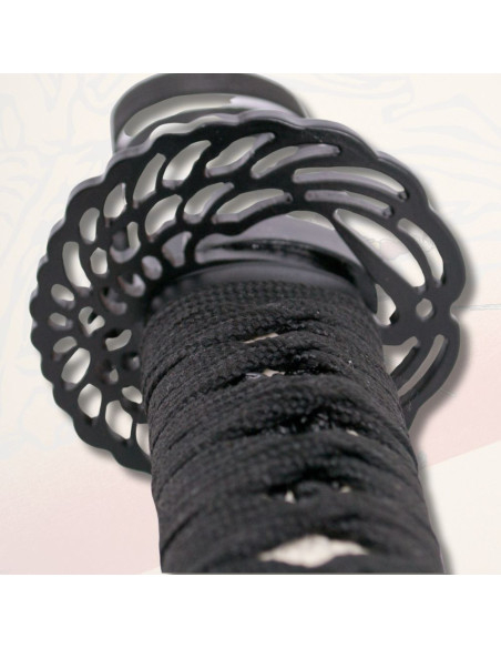 Decorative wakizashi with white...