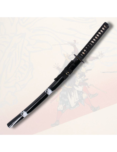 Functional wakizashi black scabbard...