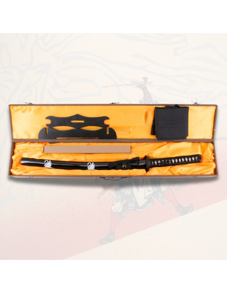 Functional wakizashi black scabbard...