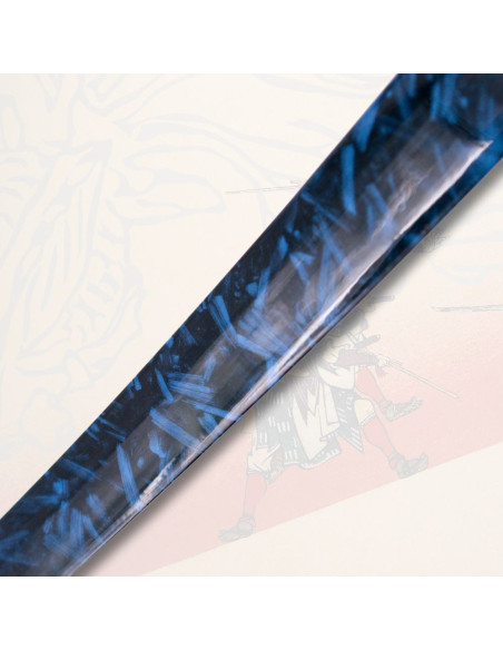 Black decorated tanto functional swan...