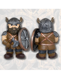 Viking resin figure with axe and shield (10.5 cm.)