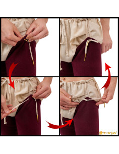 Medieval legs in wool model Oswald 2