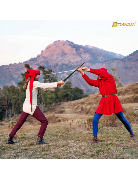 Medieval legs in wool model Oswald