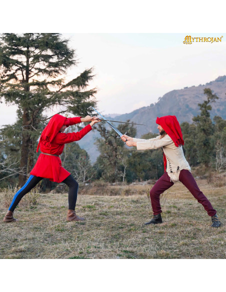 Medieval legs in wool model Oswald