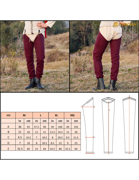 Medieval legs in wool model Oswald