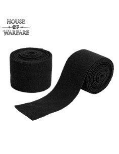 Viking bracelet in wool, black