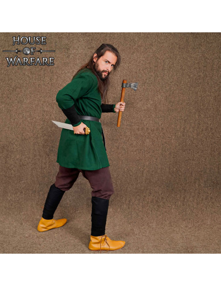 Viking bracelet in wool, black