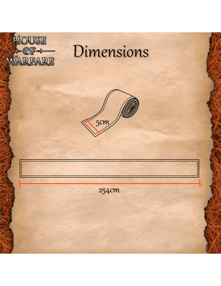 Viking bracelet in wool, brown