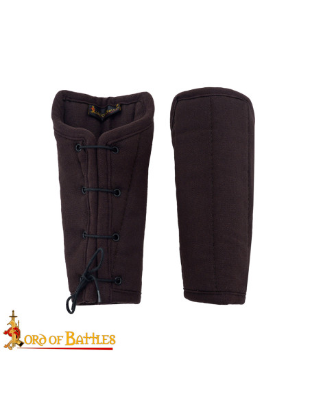 Padded medieval bracelets in cotton,...