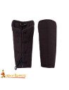 Padded medieval bracelets in cotton, brown