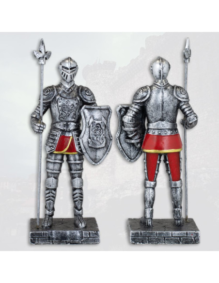 Medieval warrior resin figure with...