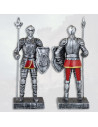 Medieval warrior resin figure with spear (18 cm.)