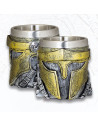 Spartan Helmet Decorated Resin Shot Glass (6.5 cm.)