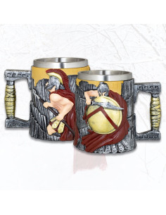 Spartan Helmet Decorated Resin Mug (12.5 cm)