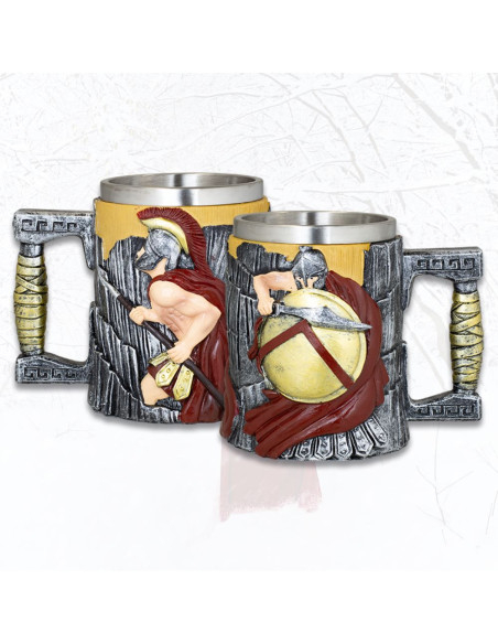Spartan Helmet Decorated Resin Mug...