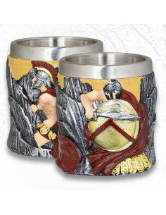Spartan decorative resin shot glass (6.5 cm)