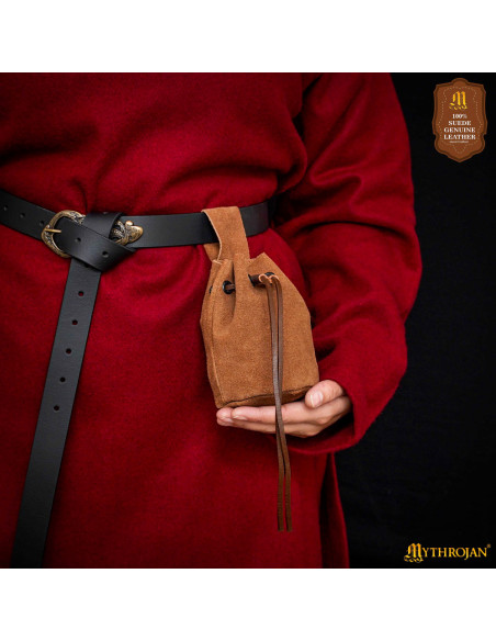Medieval pouch for reenactors - brown