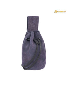 Medieval pouch for reenactors - dark blue