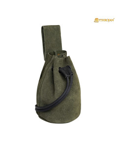 Medieval pouch for reenactors - green