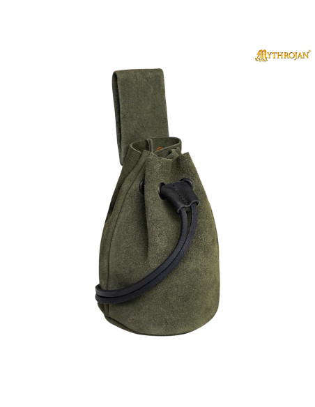 Medieval pouch for reenactors - green