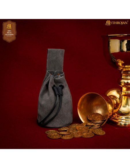 Medieval pouch for reenactors - gray