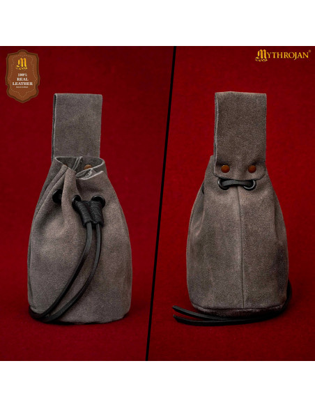 Medieval pouch for reenactors - gray
