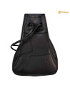 Medieval black alms bag
