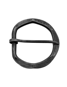 Hand-forged medieval belt buckle