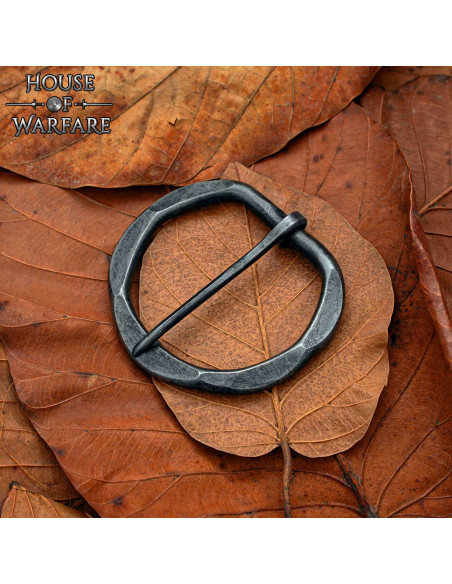 Hand-forged medieval belt buckle