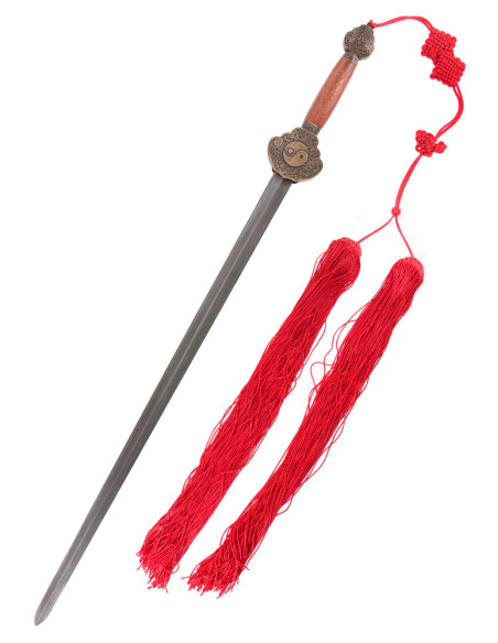 Jian sword, Damascus steel