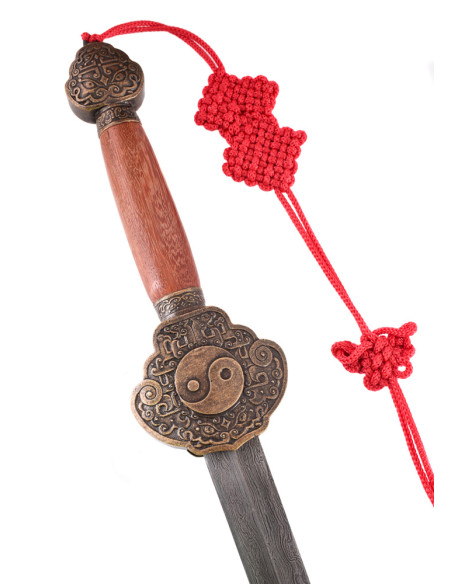 Jian sword, Damascus steel