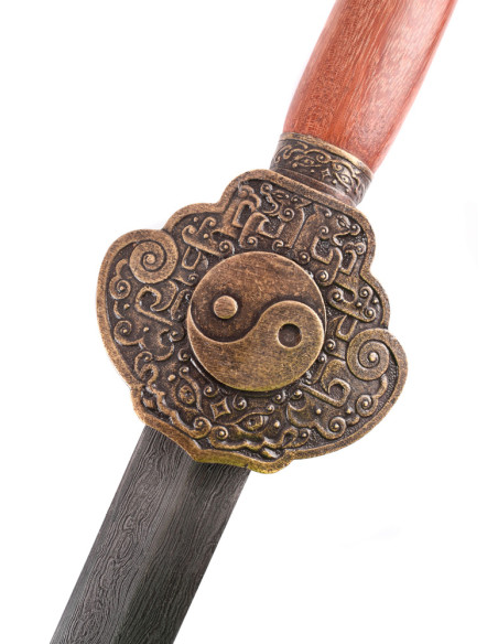 Jian sword, Damascus steel