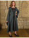 Medieval Ophelia Dress in Green-Black