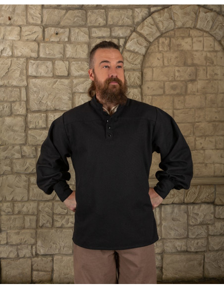 Medieval Bartold Shirt in black
